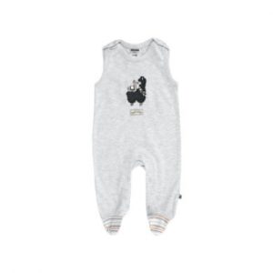 Jacky Lama Strampler Hola hellgrau-melange - Gr.Newborn (0 - 6 Monate) - Unisex