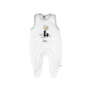 Jacky Lama Strampler Hola offwhite - grau - Gr.Newborn (0 - 6 Monate) - Unisex