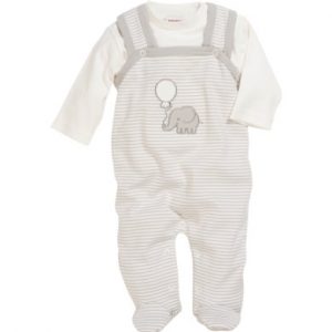 Schnizler Strampler-Set 2tlg Elefant beige - Unisex