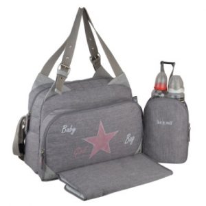 BABY ON BOARD Wickeltasche Titou Babygirl Grau