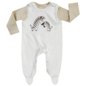 JACKY Strampler-Set BASIC LINE off-white/beige