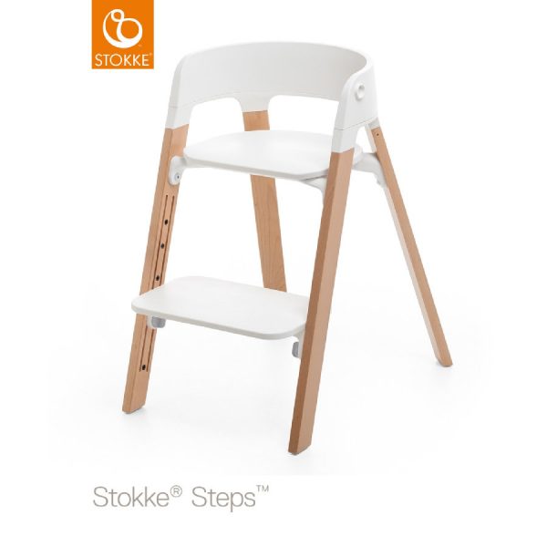 STOKKE® Steps™ Hochstuhl weiß Buche natur