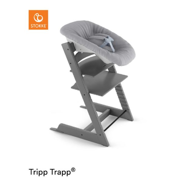 STOKKE® Tripp Trapp® Hochstuhl inkl. Newborn Set™ Buche Storm Grey