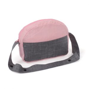 BAYER CHIC 2000 Puppen-Wickeltasche, Melange grau-rosa