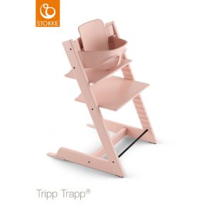 STOKKE® Tripp Trapp® Hochstuhl inkl. Baby Set Buche Serene Pink