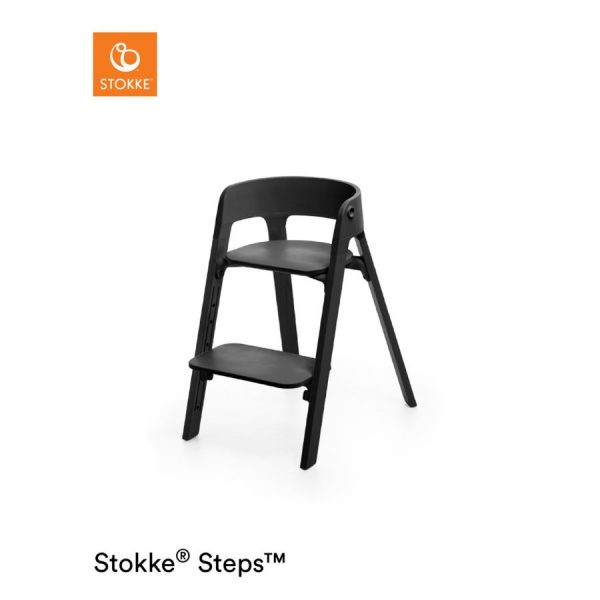 STOKKE® Steps™ Hochstuhl schwarz Buche schwarz