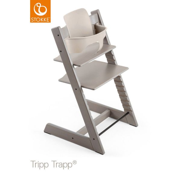 STOKKE® Tripp Trapp® Hochstuhl inkl. Baby Set Oak Storm Grey