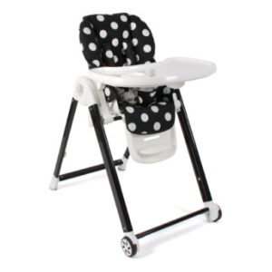 CHIC 4 BABY Hochstuhl Aro Dots Black