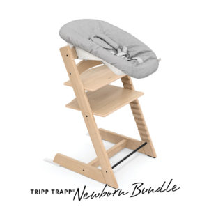 STOKKE® Tripp Trapp® Hochstuhl Oak natur inkl. Newborn Set™ Grey